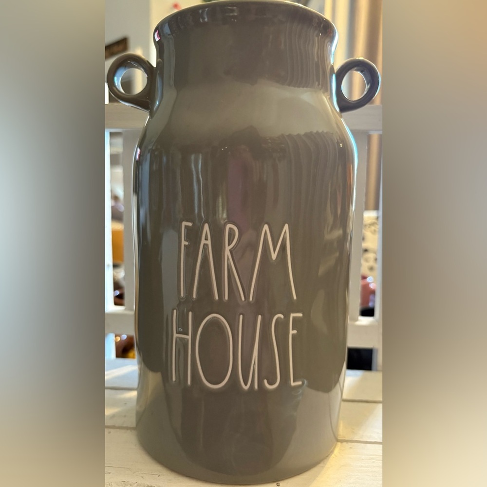 Rae Dunn Gray Farmhouse Style Vase
